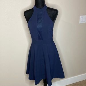 INA navy blue dress NWT